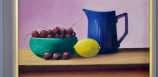 Geoff King - Blue Jug Lemon and Cherries
